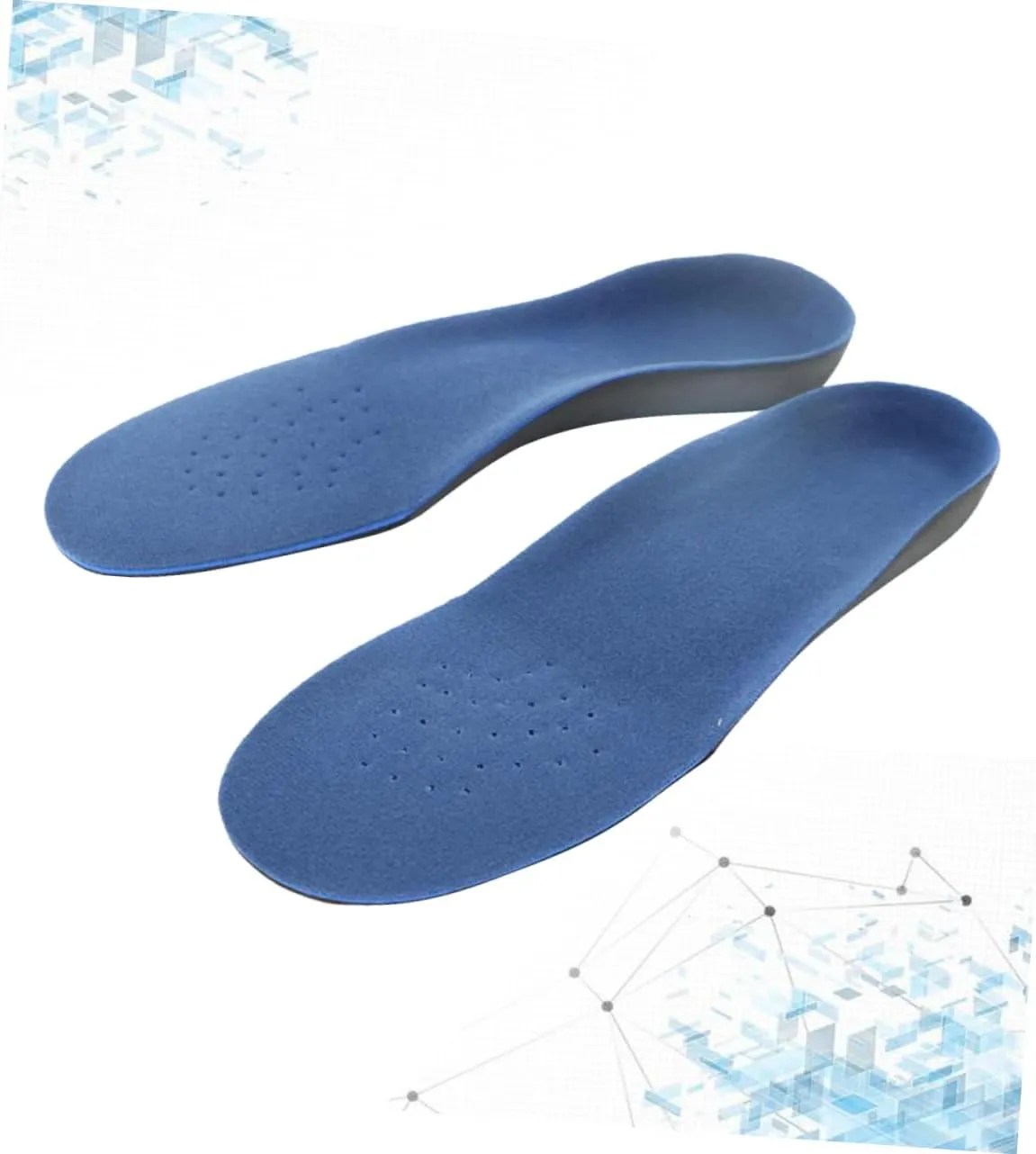 1 Pair Flat Foot Correcting Insoles for Flatfoot Arch Support Shoe Pads Comfortable Damping Cushion for Casual Shoes Sneakers for Running Hiking Basketball Men Women