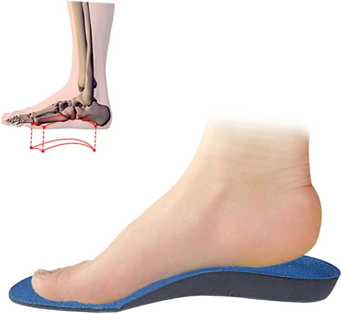 1 Pair Flat Foot Correcting Insoles with Arch Support for Casual and Sports Shoes Damping Shoe Cushions for Men and Women for Relief and Foot Care