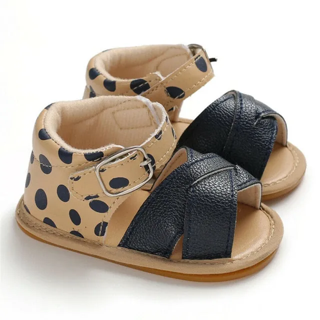 2019 Baby Summer Shoes Newborn Infant Baby Girls Boys Shoes Solid Non-slip PU Leather Breathable Toddler Shoes 0-18M
