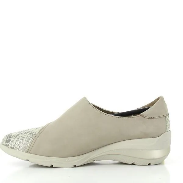 24 Hrs 24032 Snake Print Beige Sneakers
