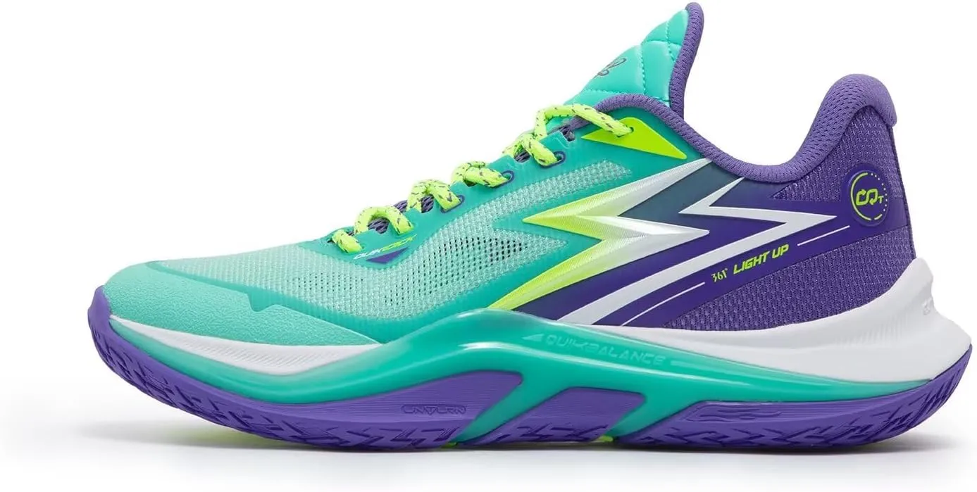 361° Light Up Basketball Shoes for Men Breathable Outdoor Sneakers Cushion,Light Up PRM Anti Slip Practice Student Sports Shoes for Teens and Adults,Zapatillas de baloncesto Hombre
