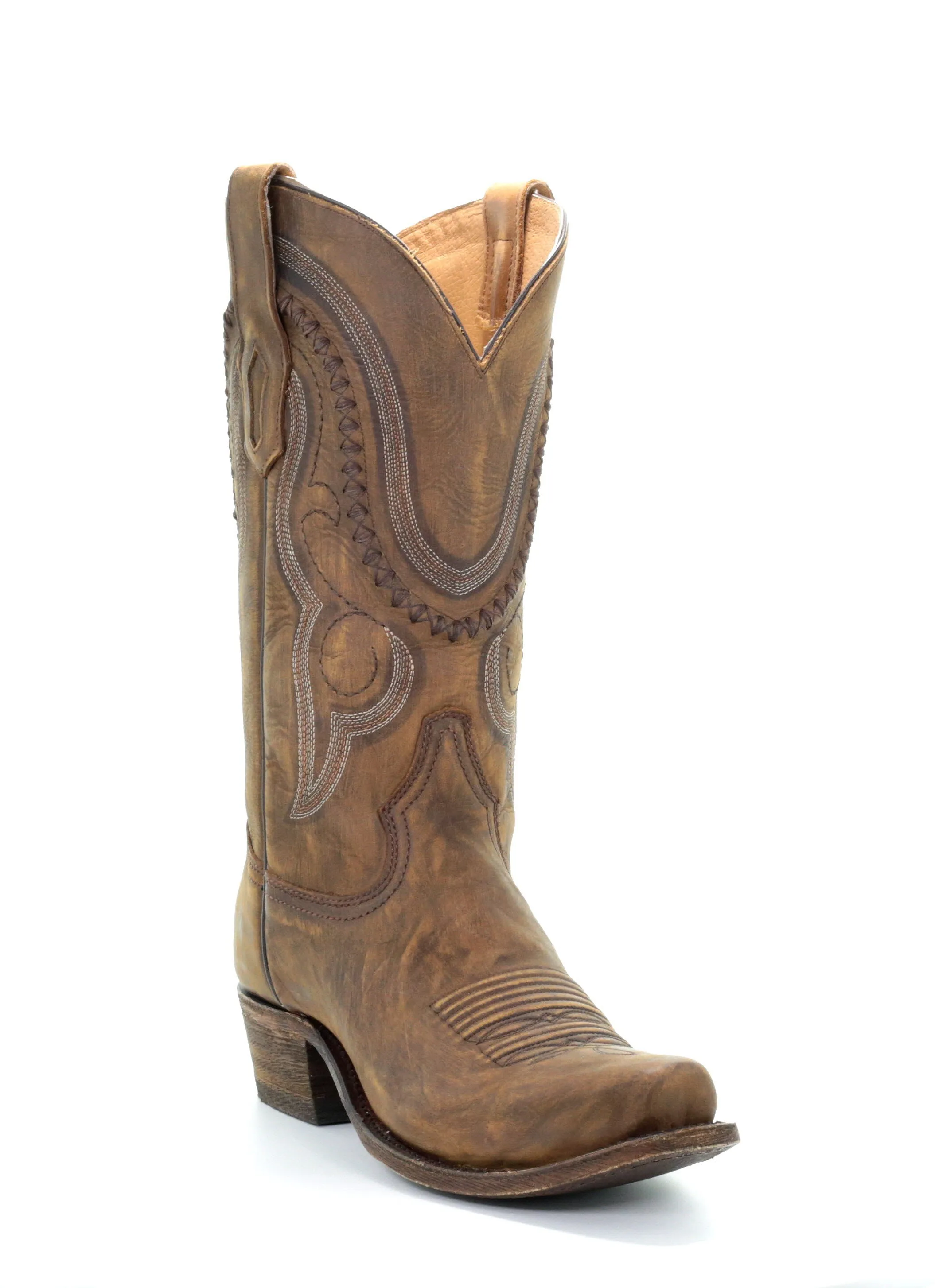 A3479 - D Corral gold western cowboy leather boots for men