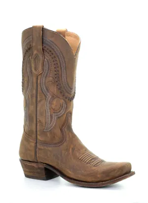 A3479 - D Corral gold western cowboy leather boots for men