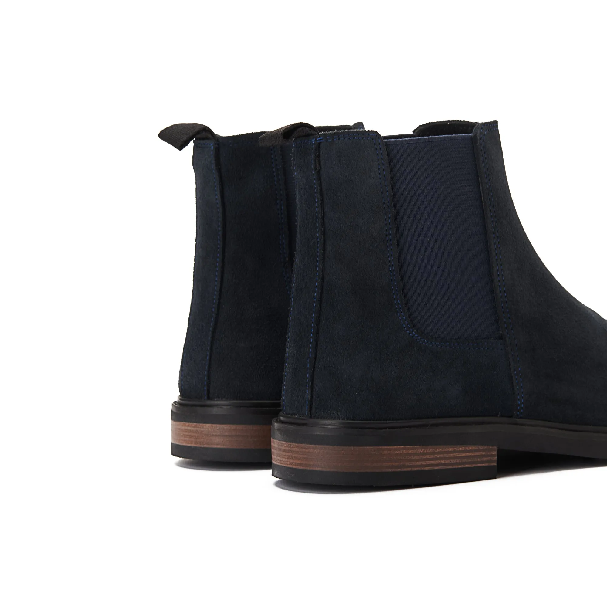 Achilles Signature Premium Suede Chelsea Boots - NavyBlue