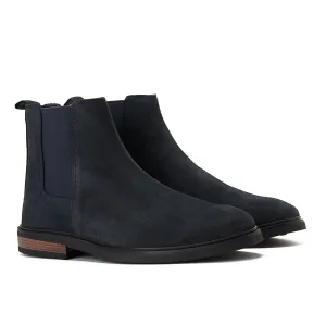 Achilles Signature Premium Suede Chelsea Boots - NavyBlue