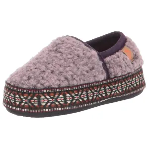 Acorn Kids' Slippers - L’il Woven Trim Moccasins, Iris, K8/9 | A19009IRS8-9