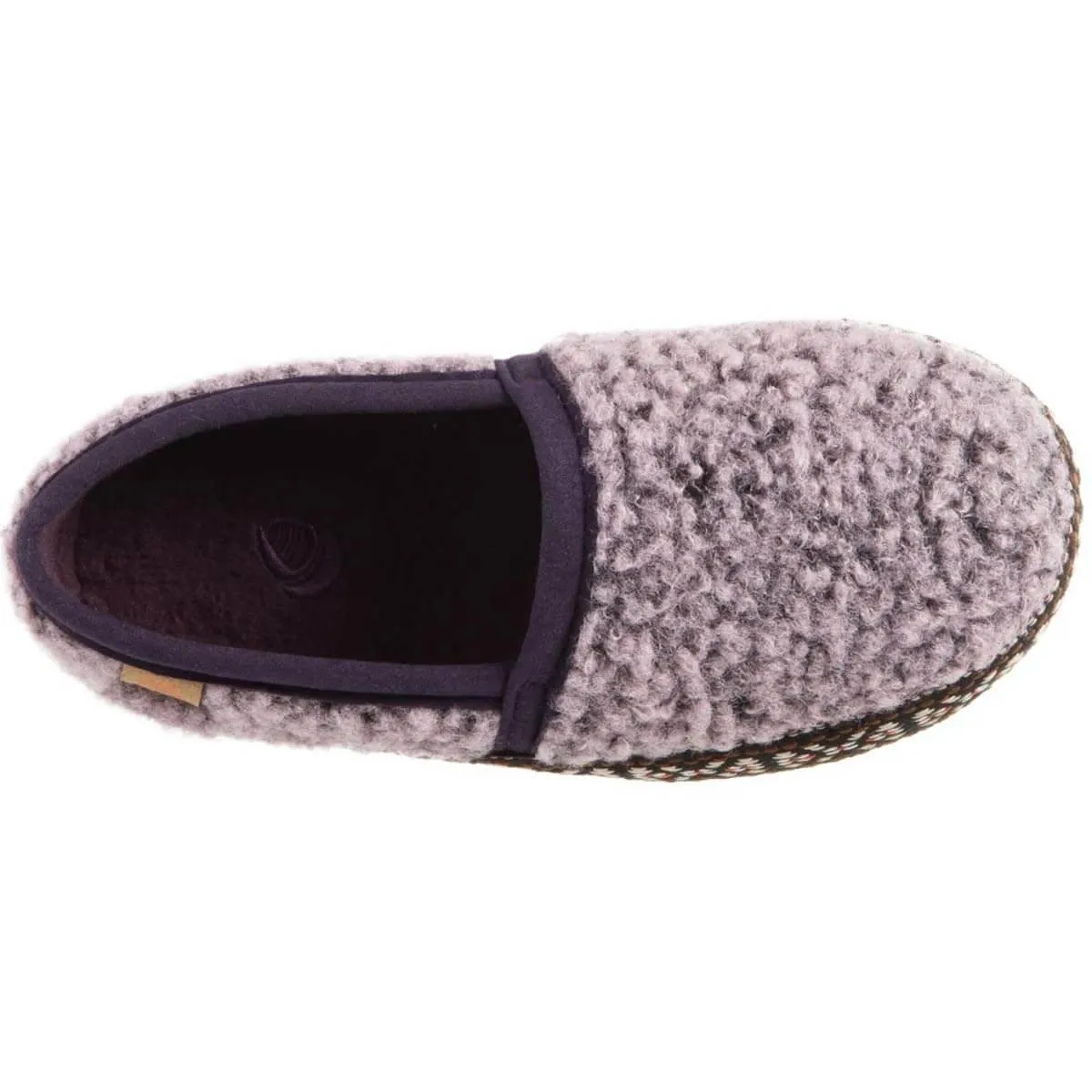 Acorn Kids' Slippers - L’il Woven Trim Moccasins, Iris, K8/9 | A19009IRS8-9