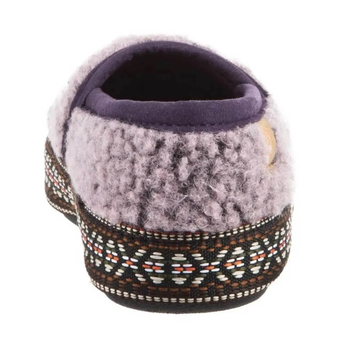 Acorn Kids' Slippers - L’il Woven Trim Moccasins, Iris, K8/9 | A19009IRS8-9