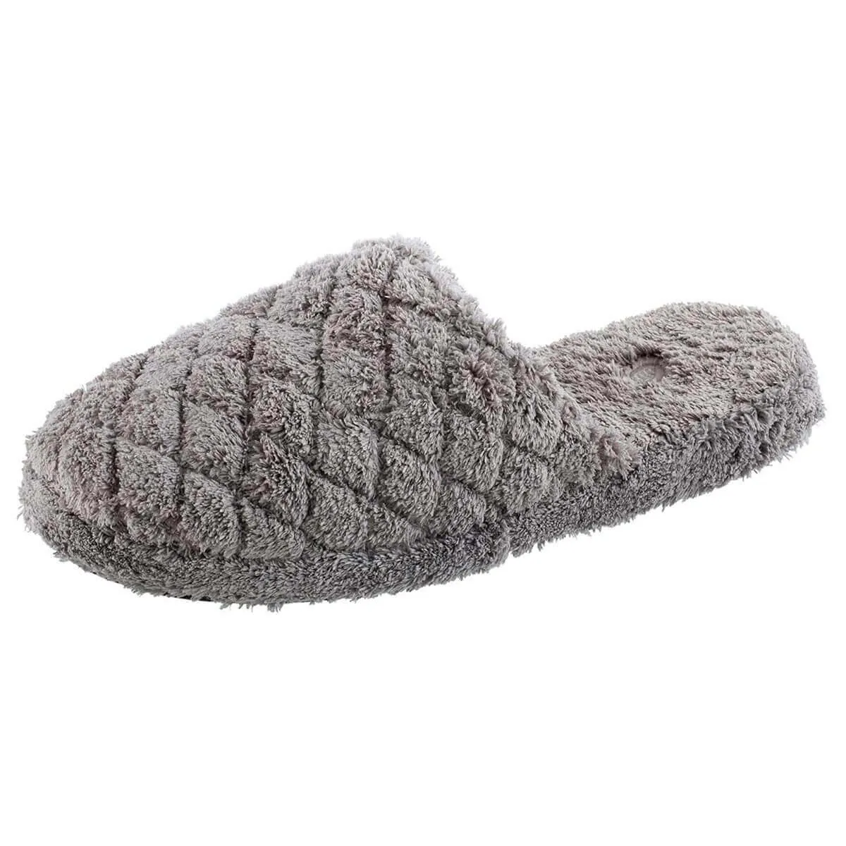 Acorn Women's Clog Slippers - Spa Quilted Skid Resistant, Grey, Large | A20123GRYWL