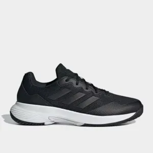 Adidas Mens Gamecourt 2 Tennis Shoe Black/white _ 182742 _ Black