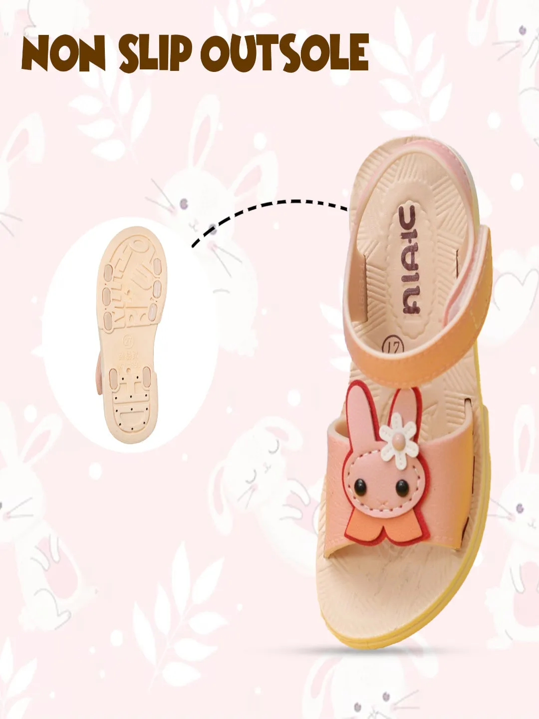 Adorable Bunny Detail Sandals