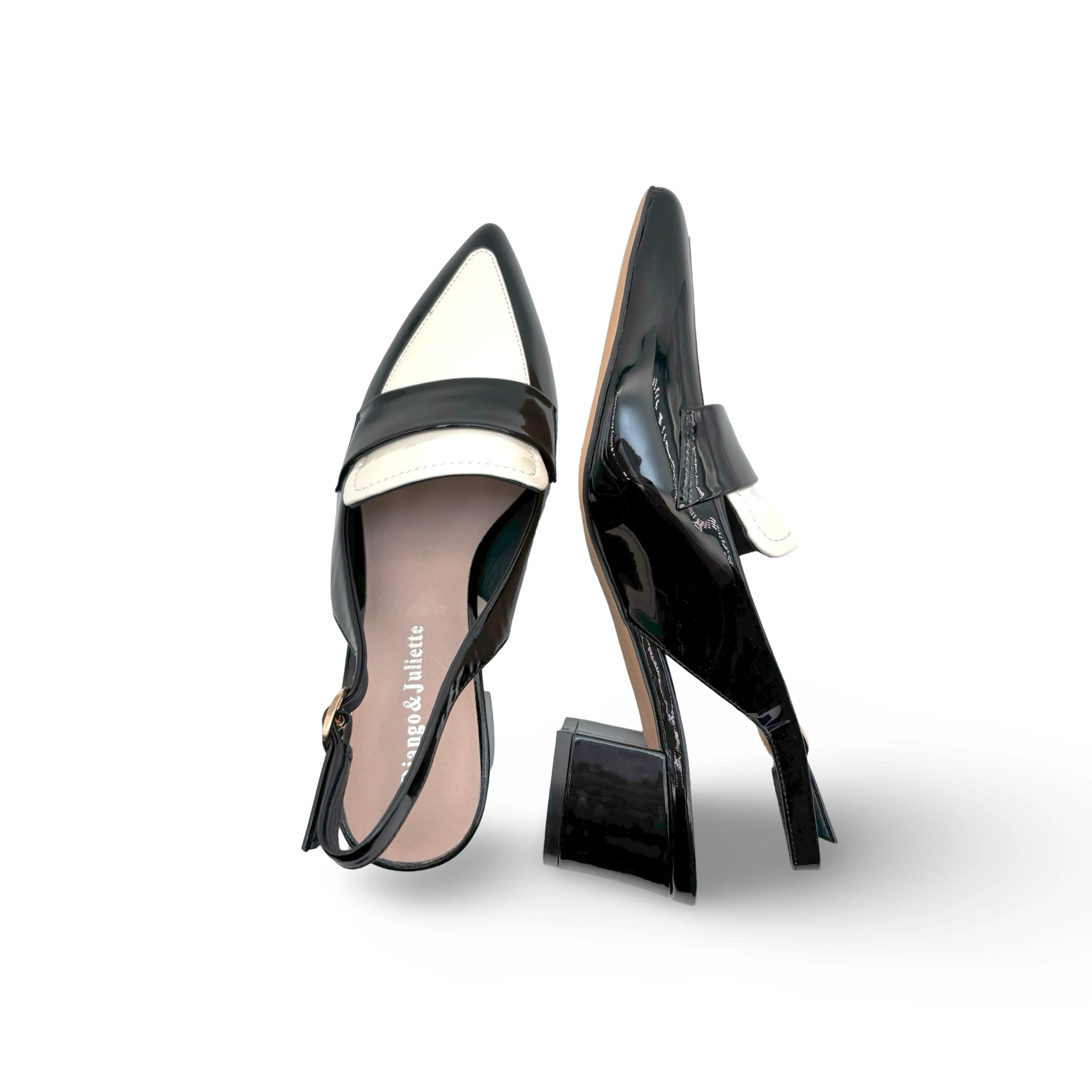 Aiday Black/Ivory Slingback