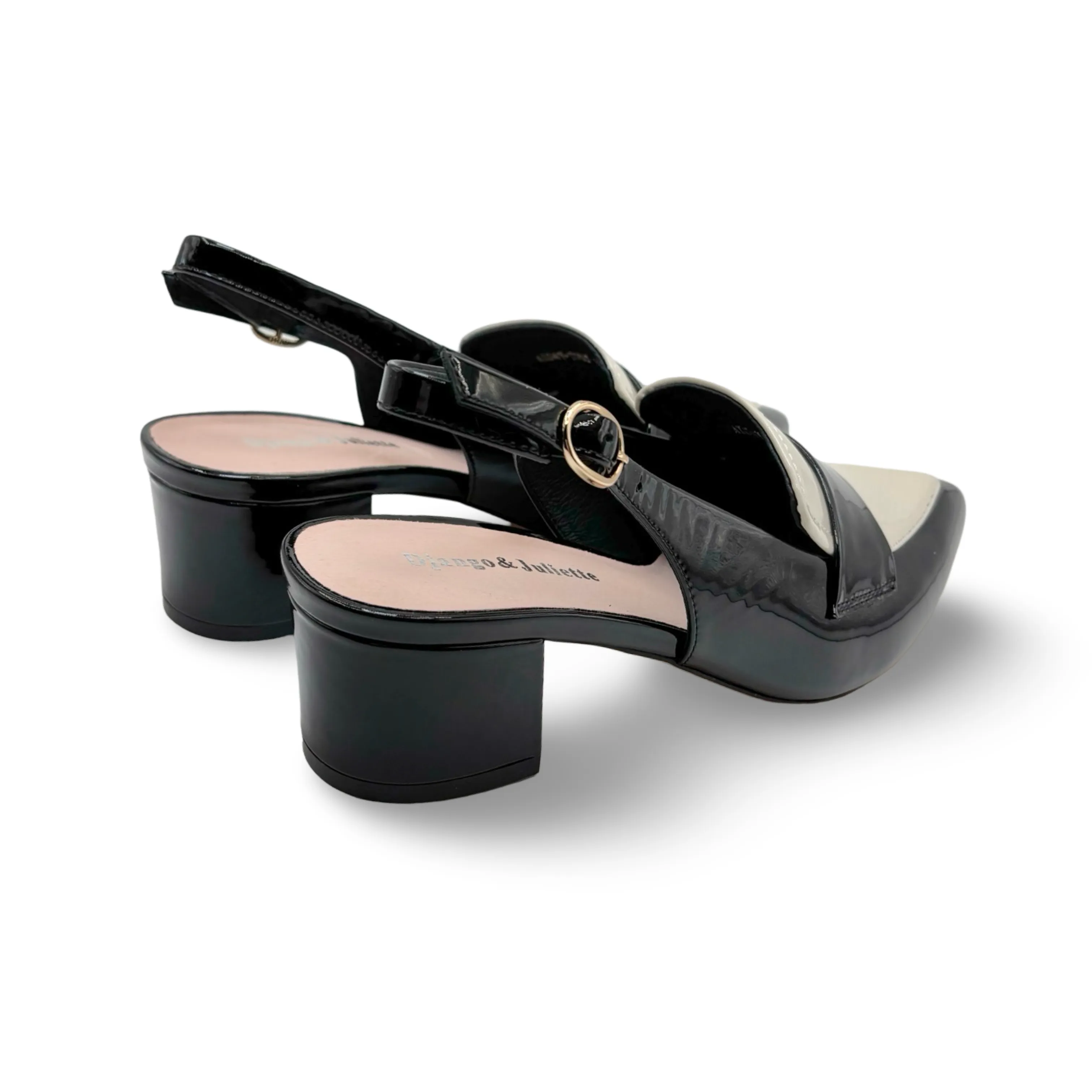 Aiday Black/Ivory Slingback