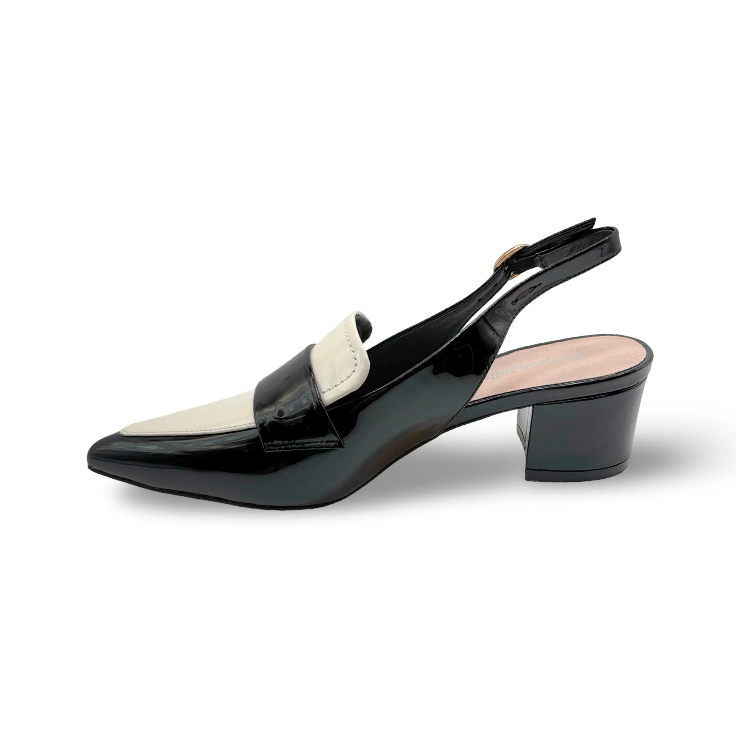 Aiday Black/Ivory Slingback