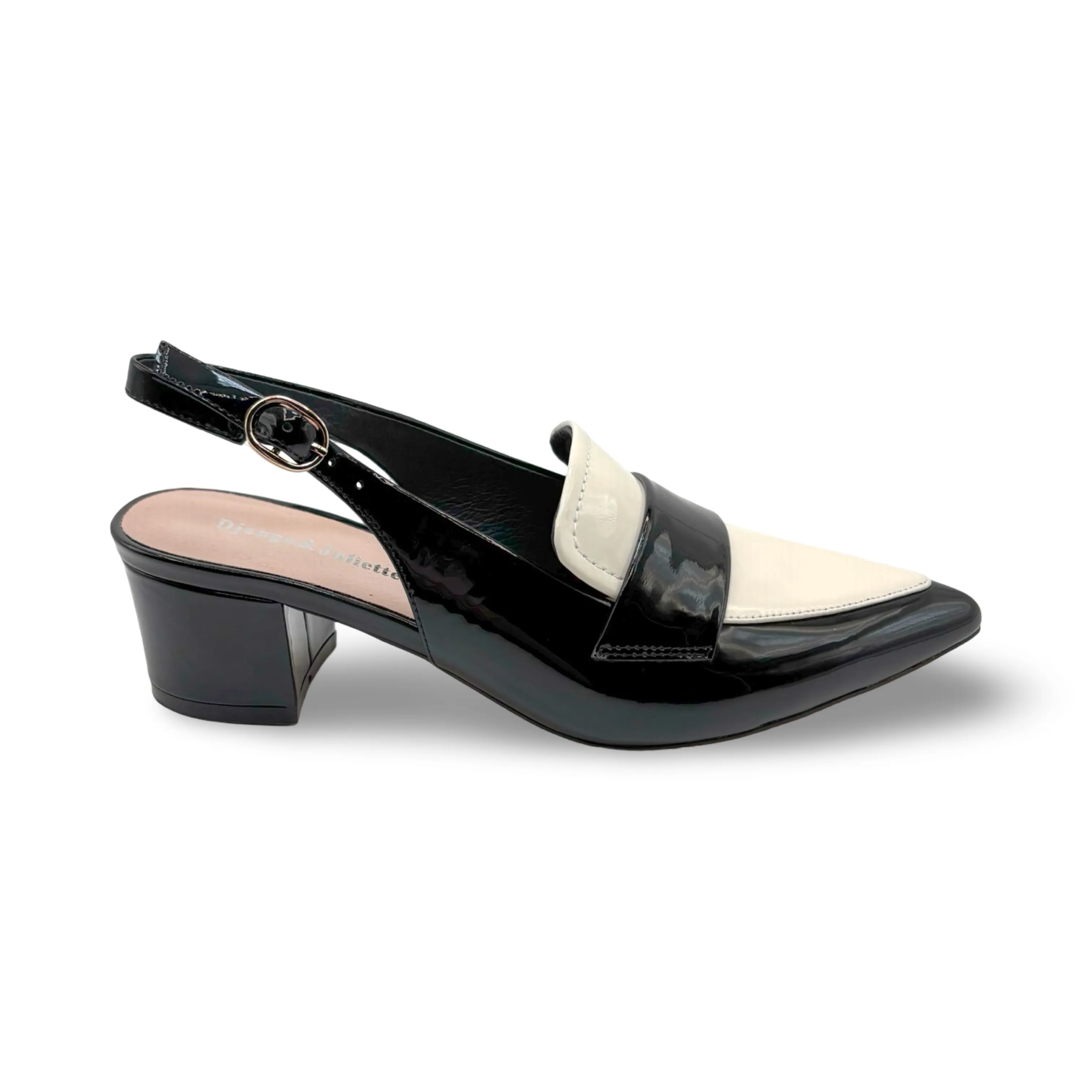 Aiday Black/Ivory Slingback