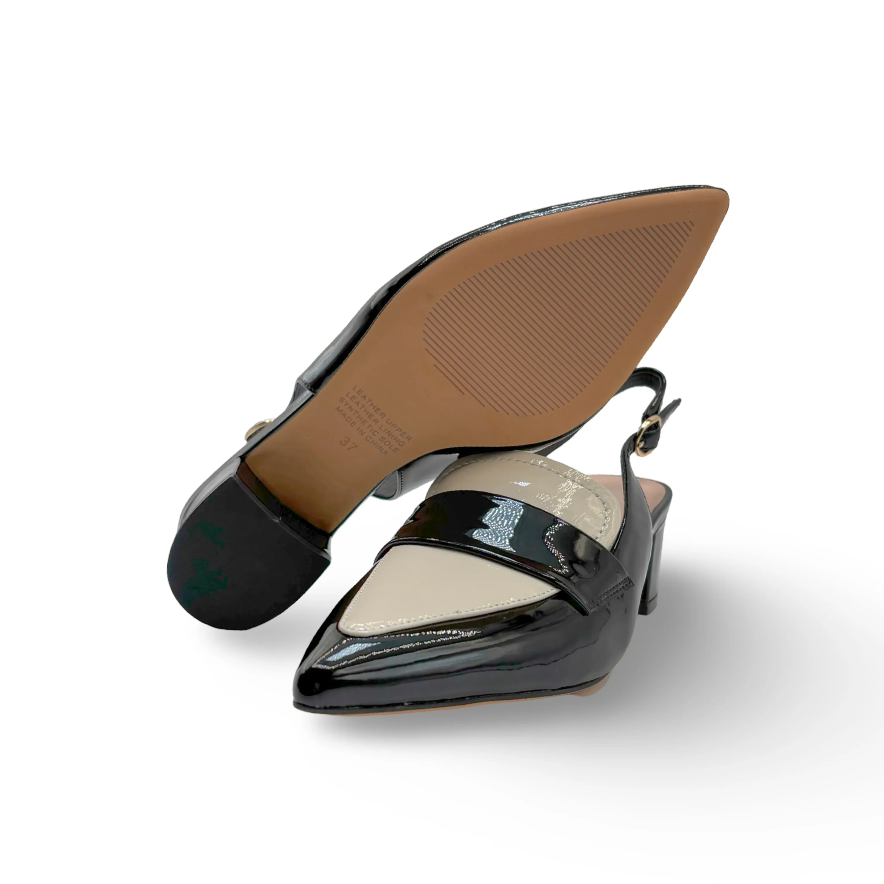 Aiday Black/Ivory Slingback