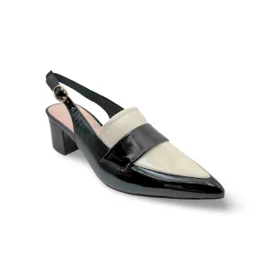 Aiday Black/Ivory Slingback