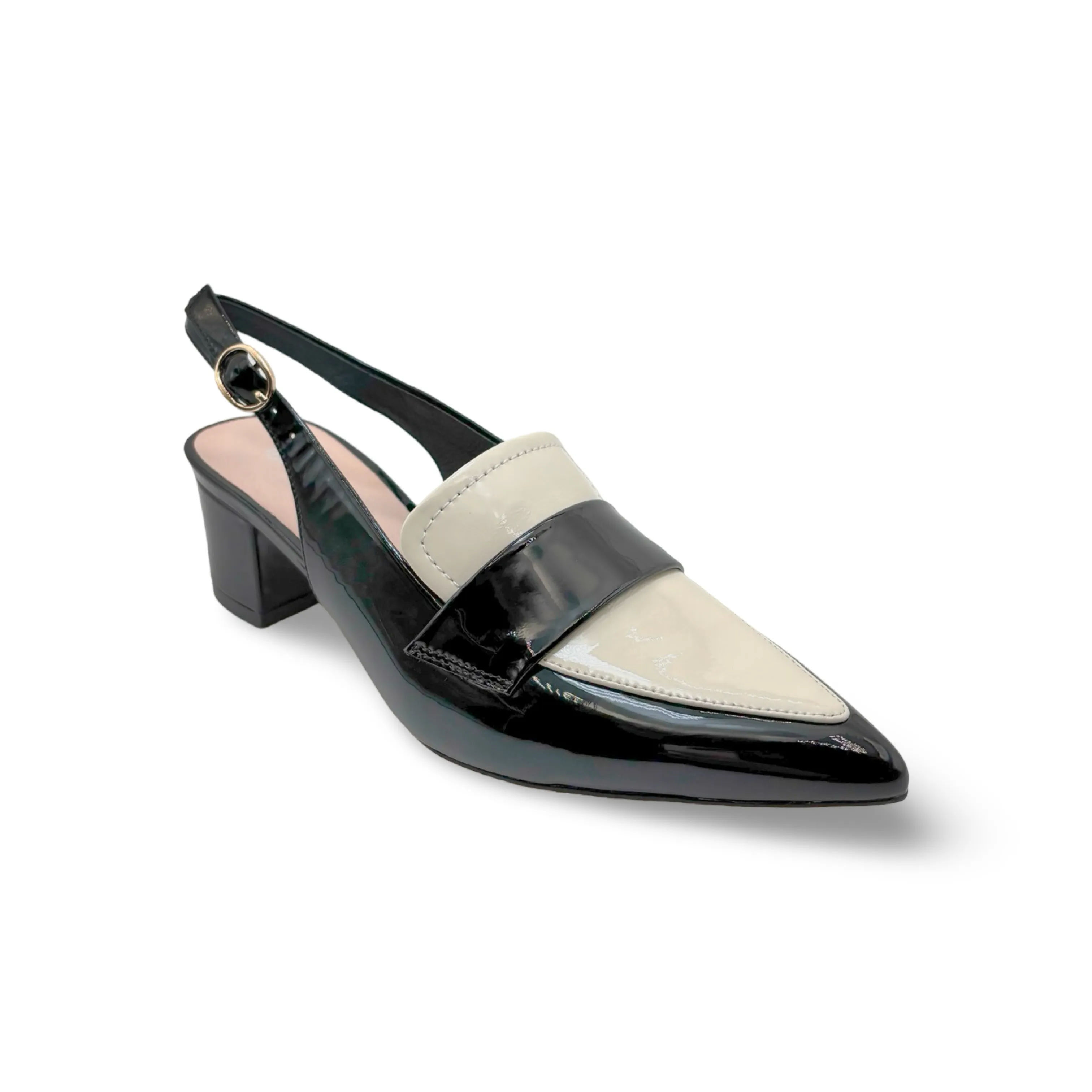 Aiday Black/Ivory Slingback