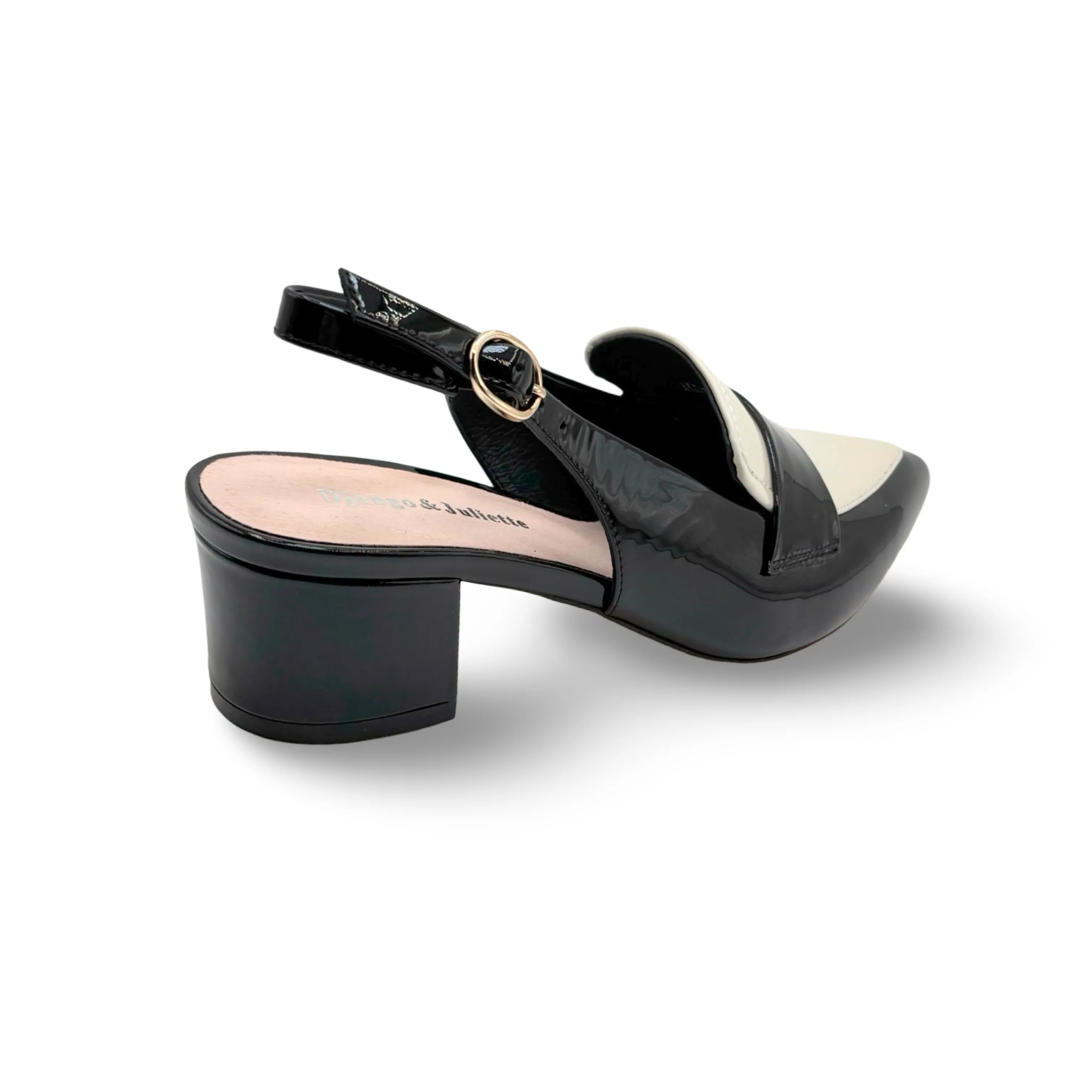 Aiday Black/Ivory Slingback