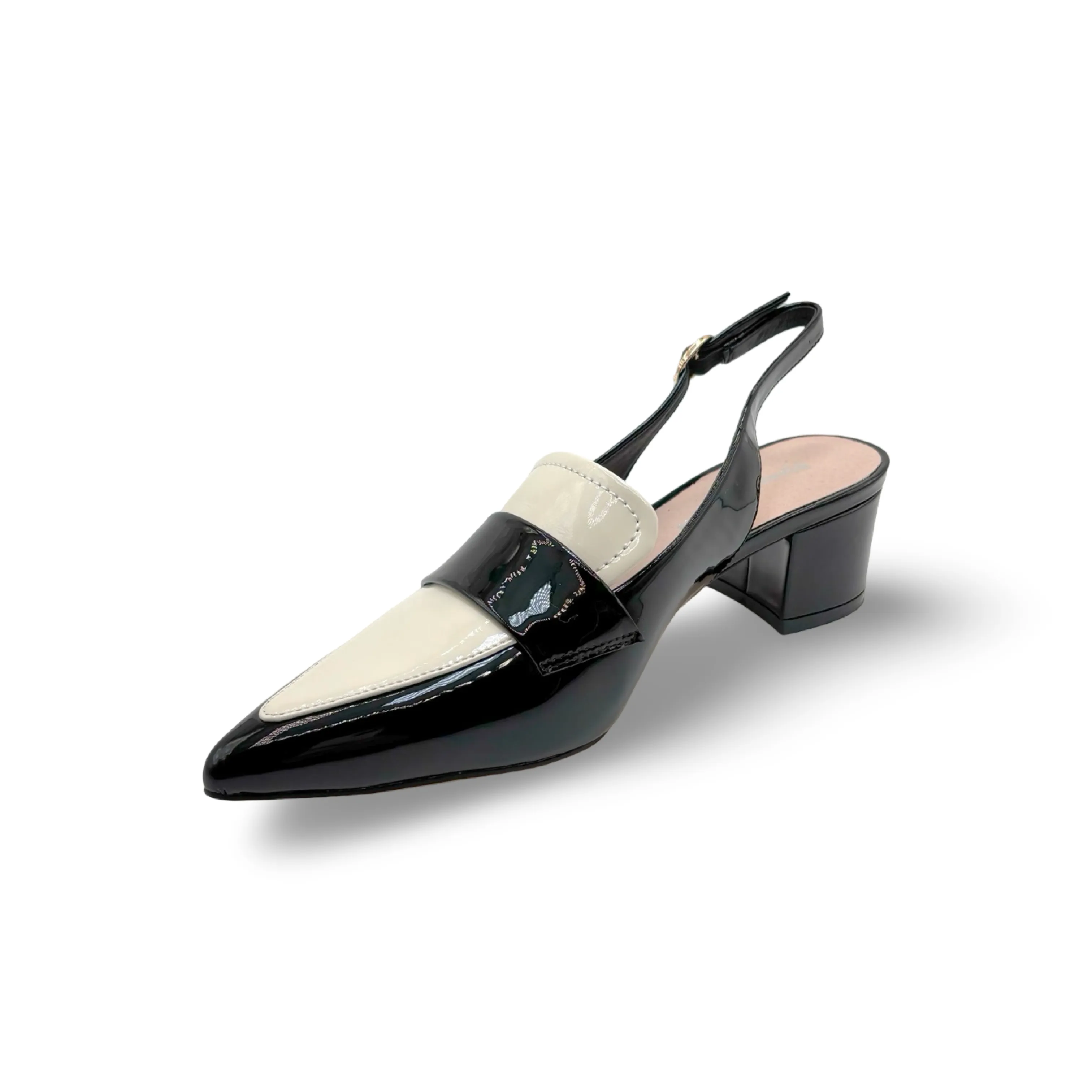 Aiday Black/Ivory Slingback