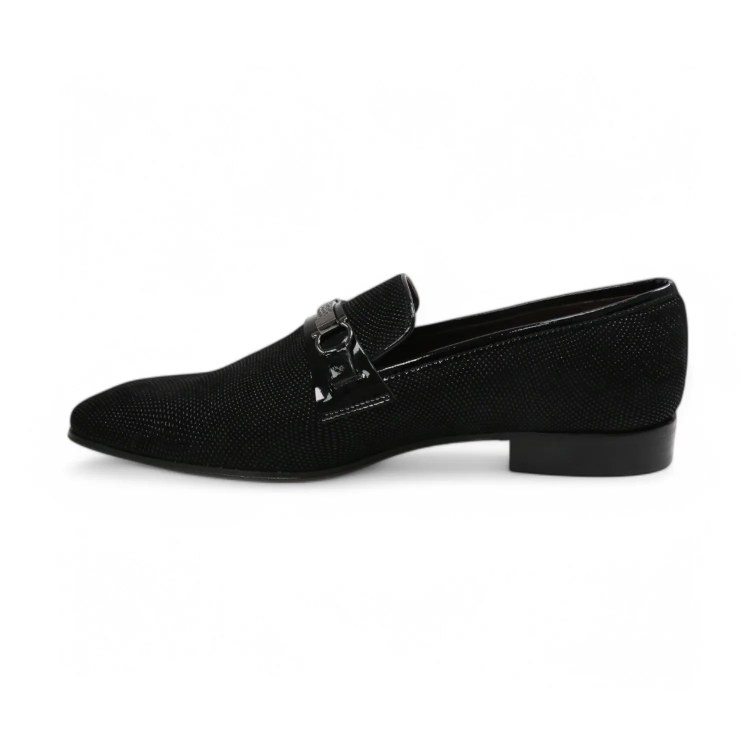 Ambrogio by Mezlan Men's Shoes Glass Suede Leather Slip-On Horsebit Loafers (AMZ1020)