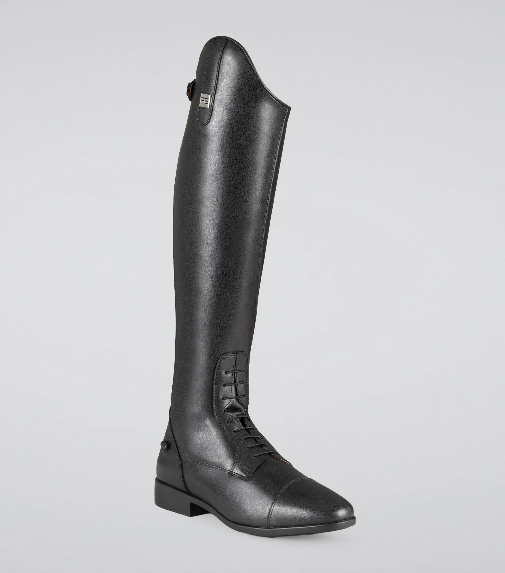 Anima Ladies Synthetic Field Tall Riding Boot Black (Wide Calf)