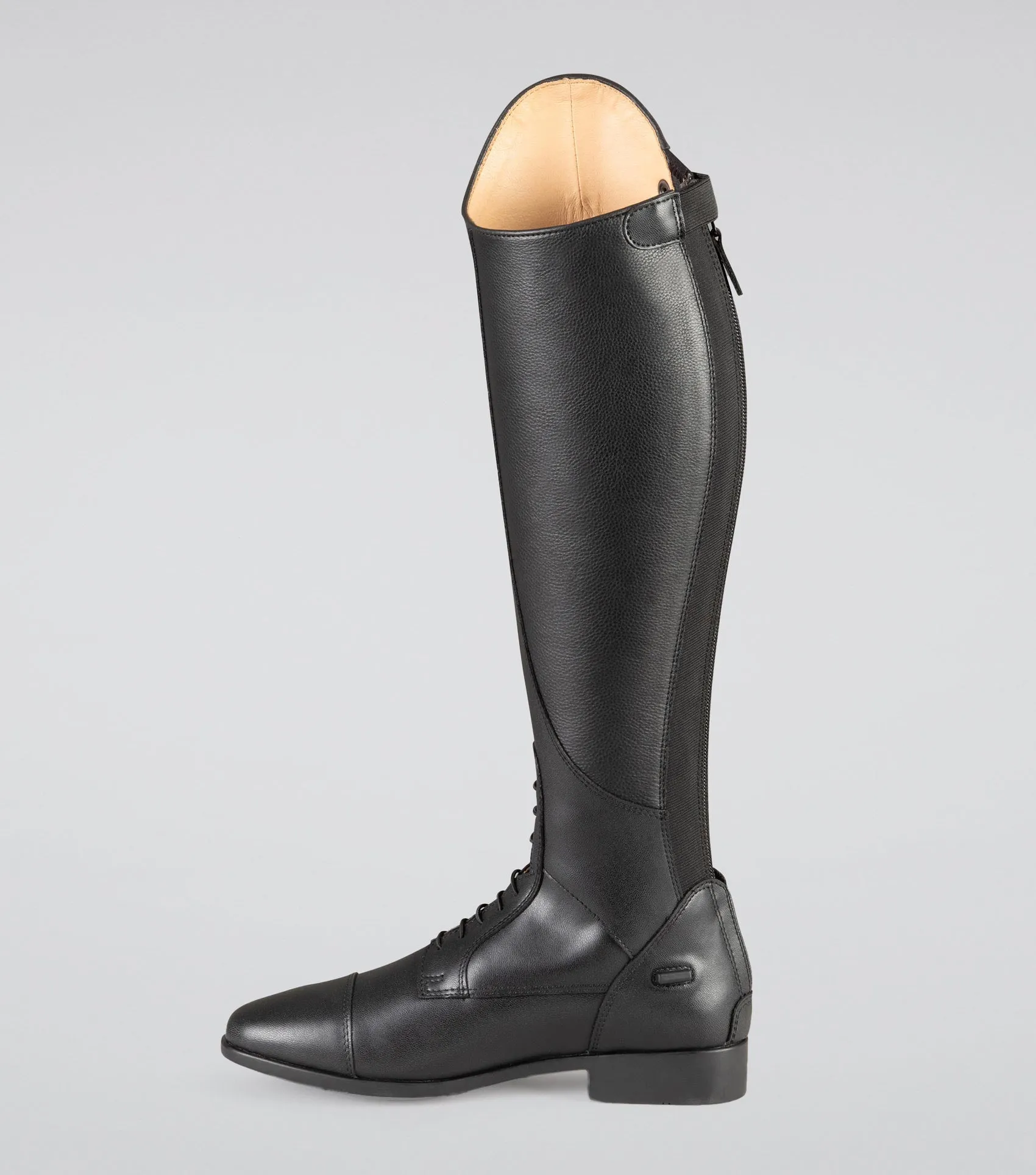 Anima Ladies Synthetic Field Tall Riding Boot Black (Wide Calf)