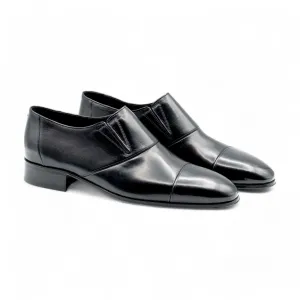 Artioli Decimo Men's Shoes Buffalo Leather Slip-On Cap-Toe Loafers (ART1057)
