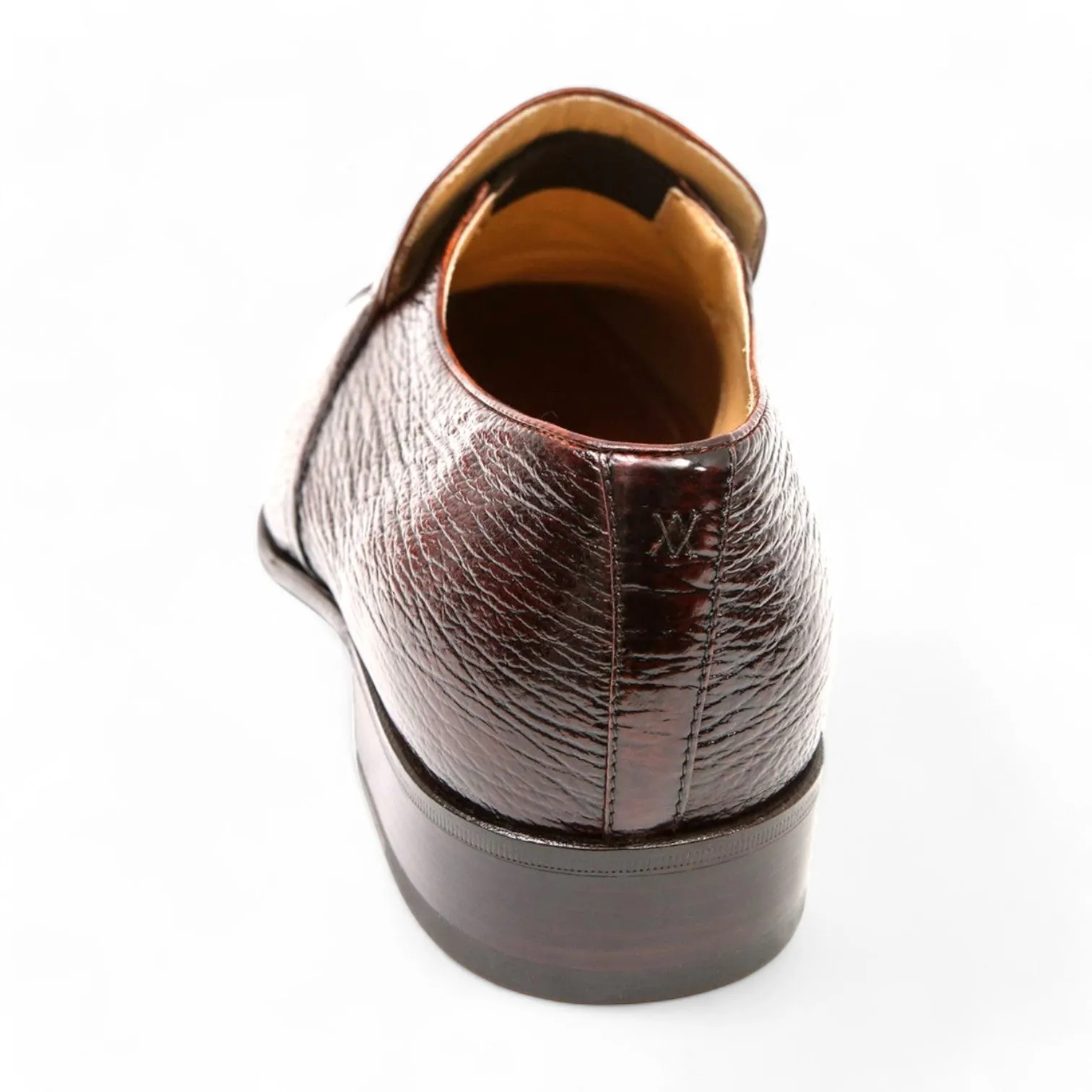 Artioli Flavio Men's Shoes Shark-Skin Leather Horsebit Loafers (ART1012)