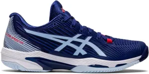 ASICS Solution Speed FF 2 Tennis Shoes for Women - Traditional Lace-up Closure - PU Upper Dive Blue/Soft Sky 9 B - Medium