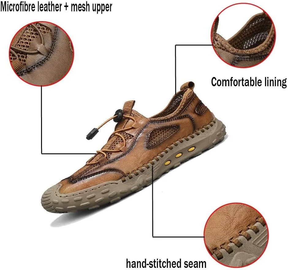 Asifn Men's Casual Shoes Lightweight Breathable Low-Top Mesh Sports Shoes Gym Outdoor Non-Slip Wear-Resistant Training Shoes