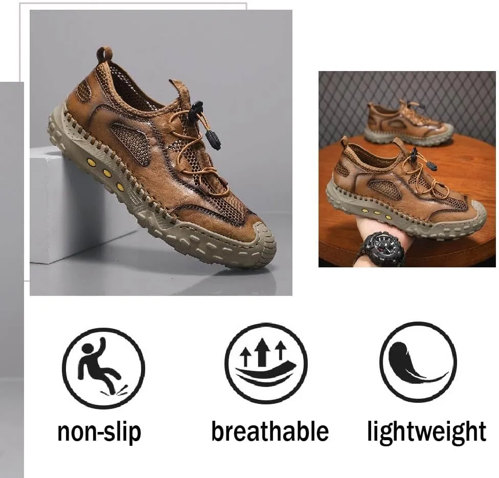 Asifn Men's Casual Shoes Lightweight Breathable Low-Top Mesh Sports Shoes Gym Outdoor Non-Slip Wear-Resistant Training Shoes
