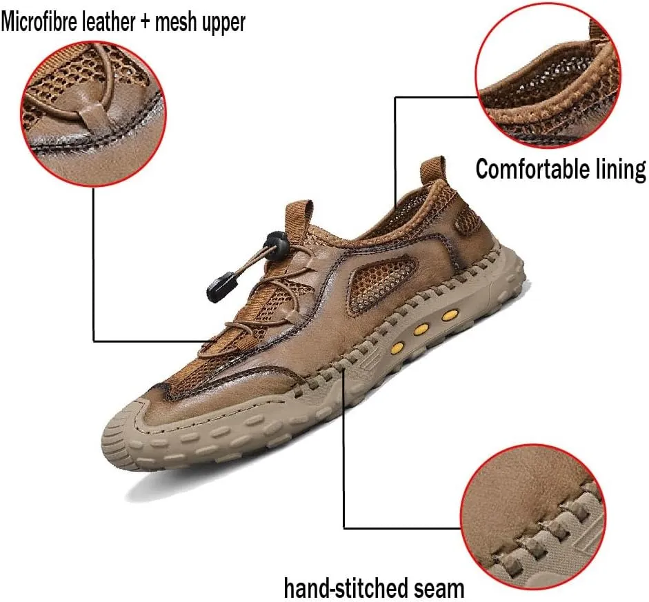 Asifn Men's Casual Shoes Lightweight Breathable Low-Top Mesh Sports Shoes Gym Outdoor Non-Slip Wear-Resistant Training Shoes