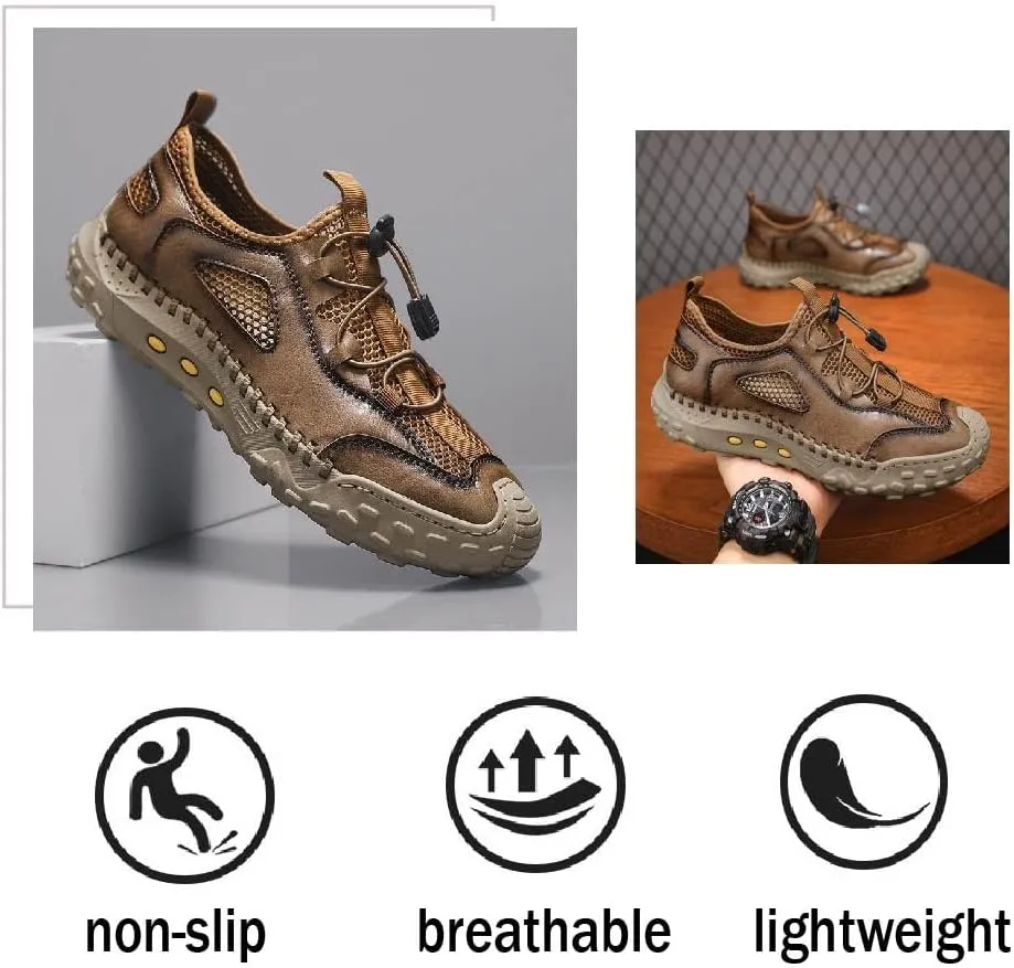 Asifn Men's Casual Shoes Lightweight Breathable Low-Top Mesh Sports Shoes Gym Outdoor Non-Slip Wear-Resistant Training Shoes