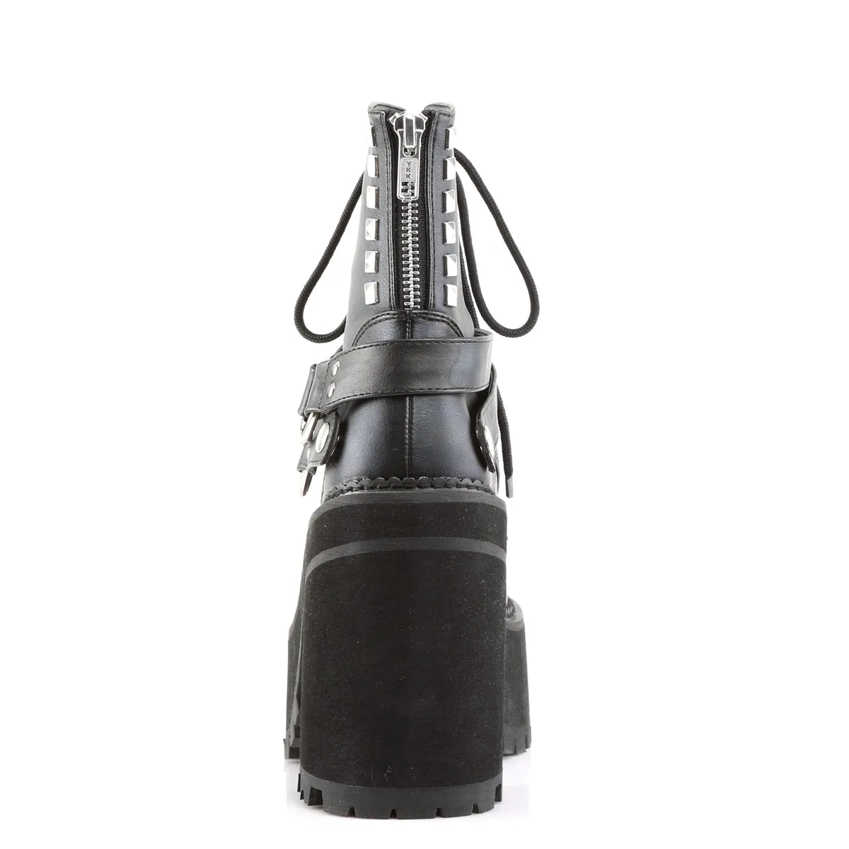 ASSAULT-101 Alternative Footwear Demoniacult Women's Ankle Boots Black Vegan Leather