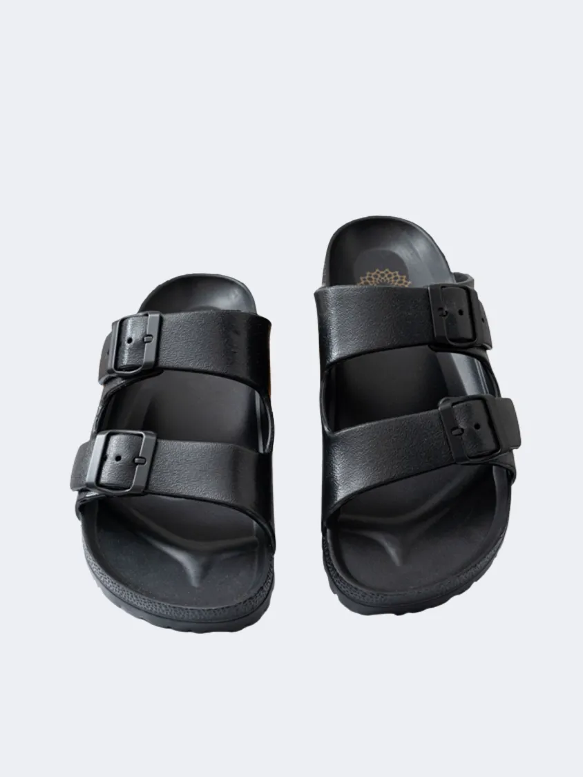 Ateneo Men Beach Slippers Black