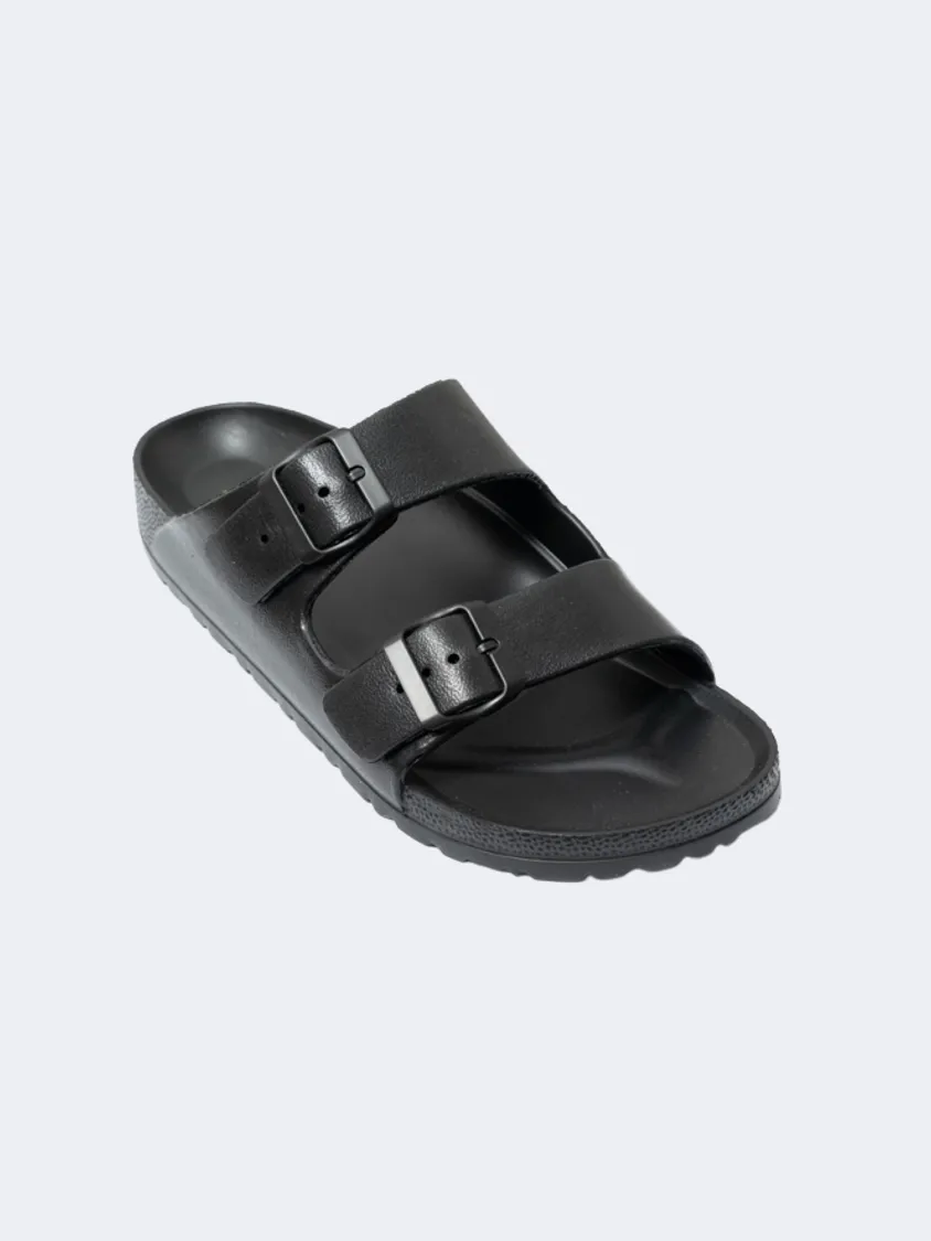 Ateneo Men Beach Slippers Black