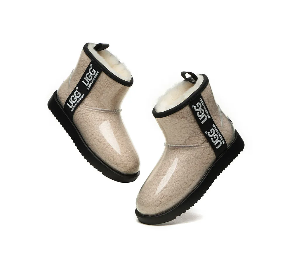 AUSTRALIAN SHEPHERD® UGG Boots Women Clear Waterproof Shearling Coated Classic