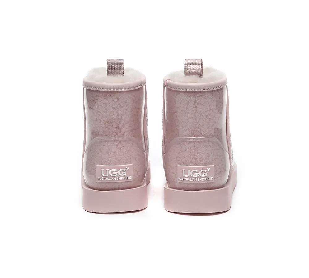 AUSTRALIAN SHEPHERD® UGG Boots Women Clear Waterproof Shearling Coated Classic