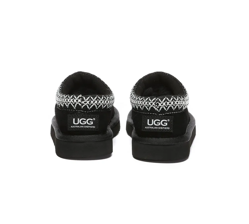 AUSTRALIAN SHEPHERD® UGG Slippers Kids Sheepskin Wool Ankle Tazzy Hippie