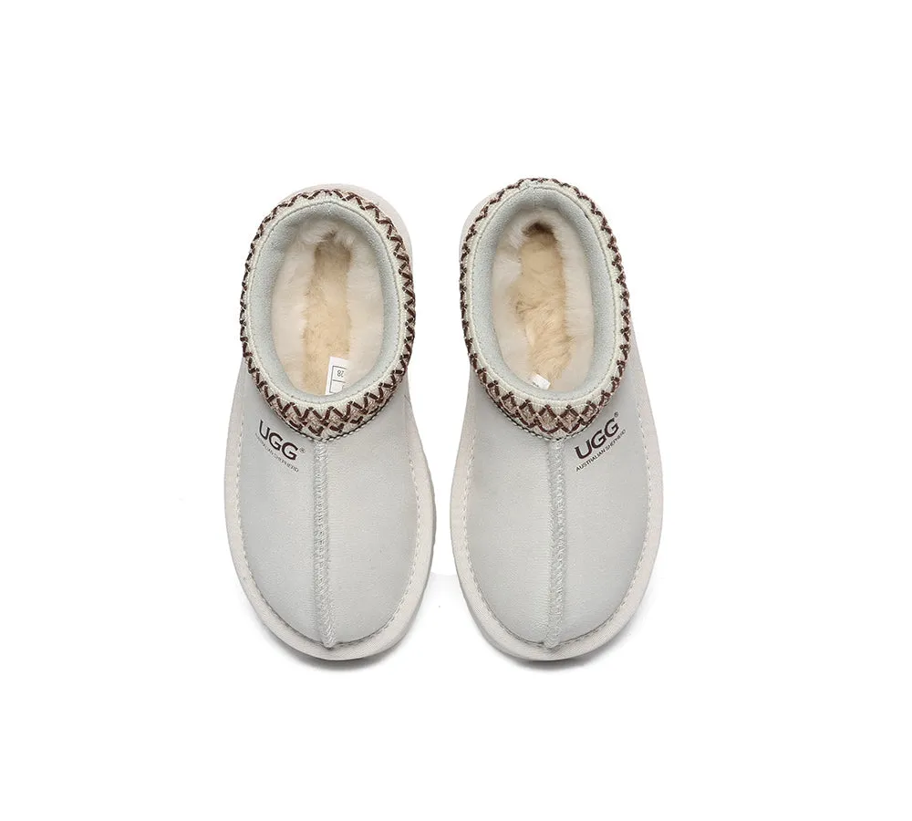 AUSTRALIAN SHEPHERD® UGG Slippers Kids Sheepskin Wool Ankle Tazzy Hippie