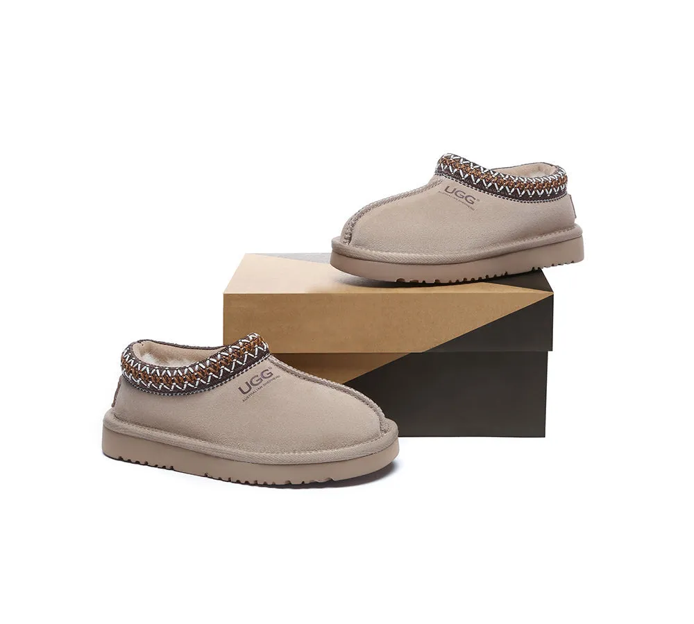 AUSTRALIAN SHEPHERD® UGG Slippers Kids Sheepskin Wool Ankle Tazzy Hippie