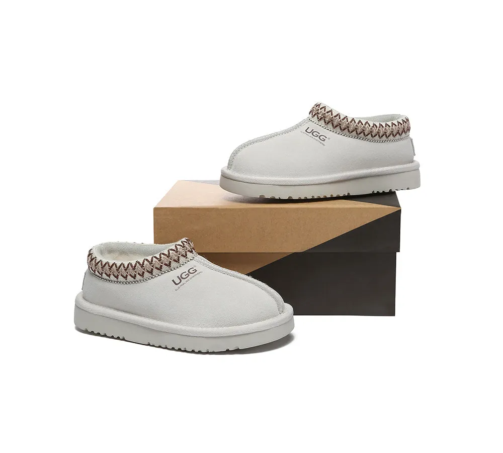 AUSTRALIAN SHEPHERD® UGG Slippers Kids Sheepskin Wool Ankle Tazzy Hippie