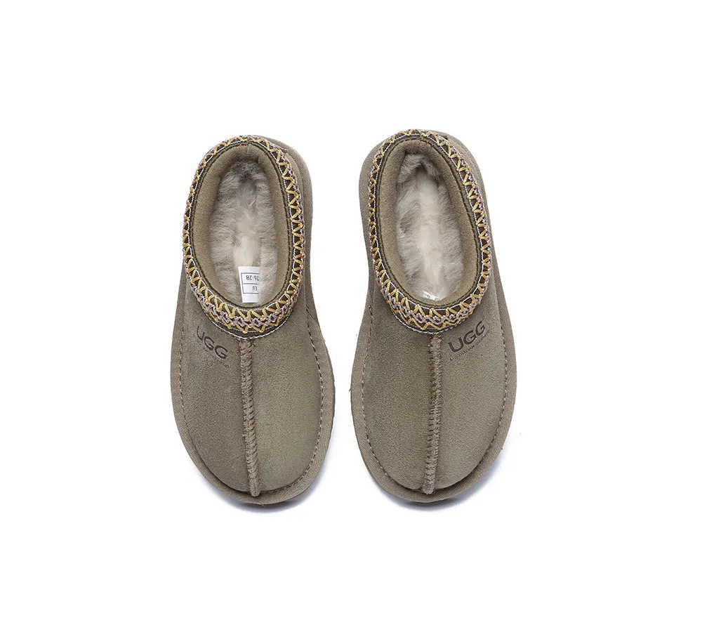 AUSTRALIAN SHEPHERD® UGG Slippers Kids Sheepskin Wool Ankle Tazzy Hippie