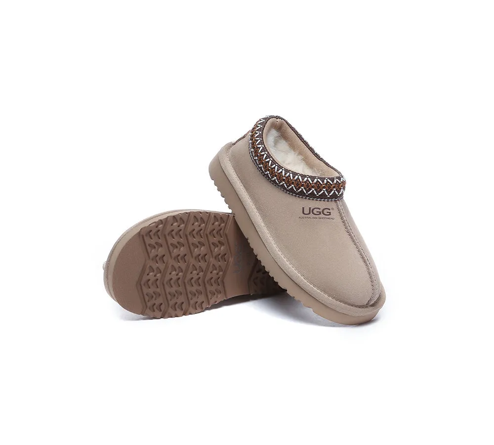 AUSTRALIAN SHEPHERD® UGG Slippers Kids Sheepskin Wool Ankle Tazzy Hippie