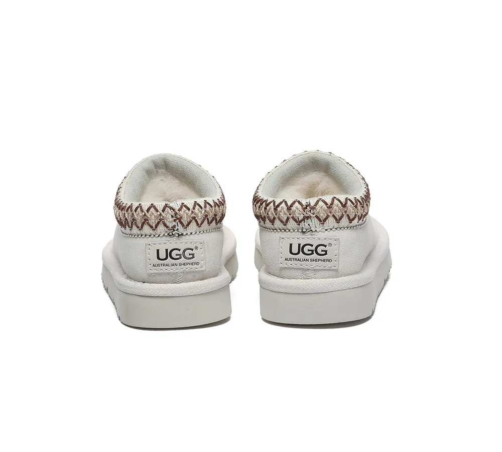 AUSTRALIAN SHEPHERD® UGG Slippers Kids Sheepskin Wool Ankle Tazzy Hippie