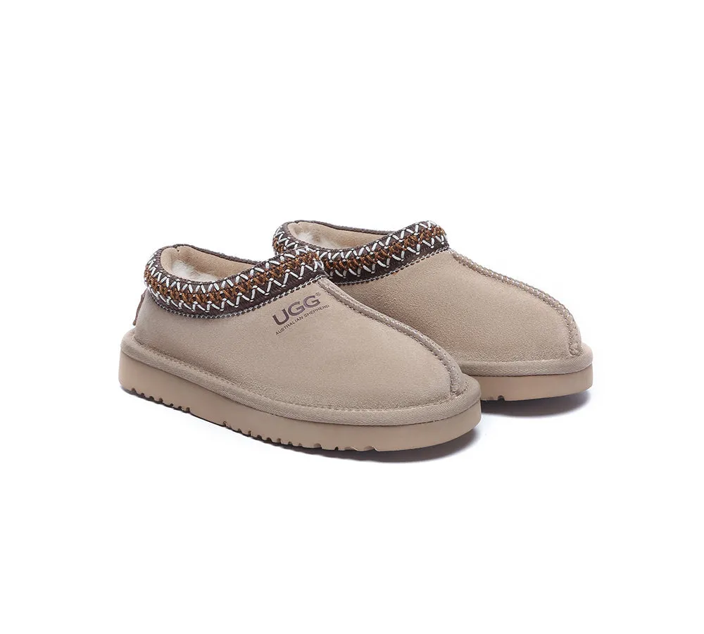 AUSTRALIAN SHEPHERD® UGG Slippers Kids Sheepskin Wool Ankle Tazzy Hippie