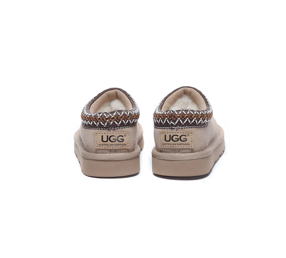 AUSTRALIAN SHEPHERD® UGG Slippers Kids Sheepskin Wool Ankle Tazzy Hippie