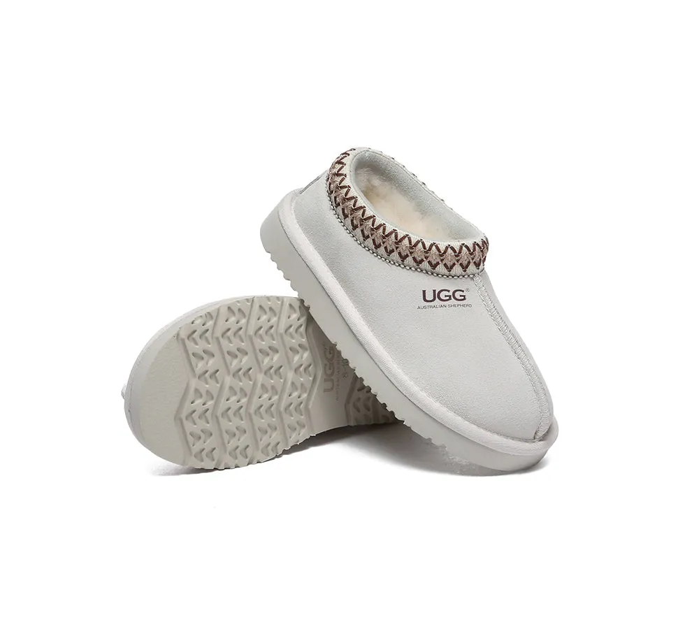 AUSTRALIAN SHEPHERD® UGG Slippers Kids Sheepskin Wool Ankle Tazzy Hippie