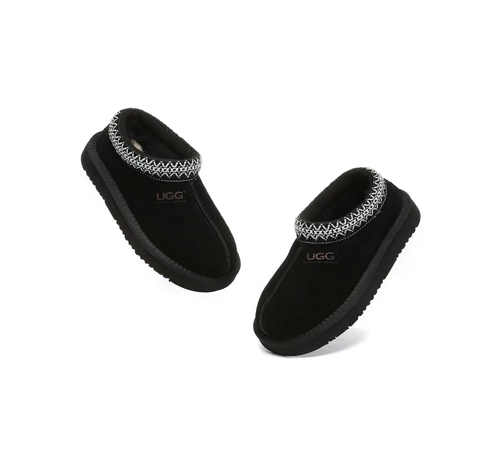 AUSTRALIAN SHEPHERD® UGG Slippers Kids Sheepskin Wool Ankle Tazzy Hippie